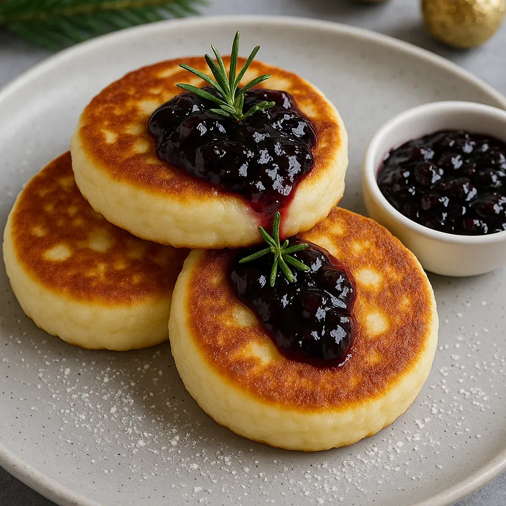 Syrniki Russian Cheese Pancakes