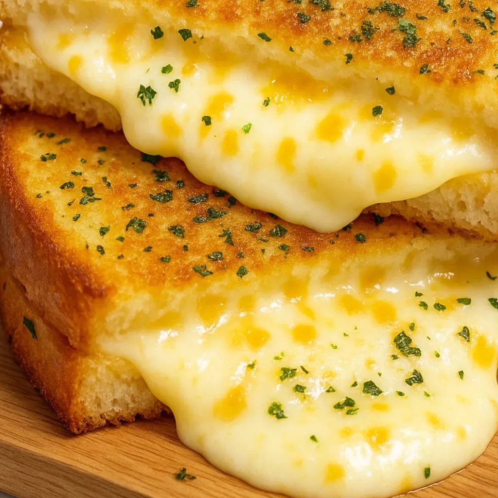 Garlic Bread Grilled Cheese
