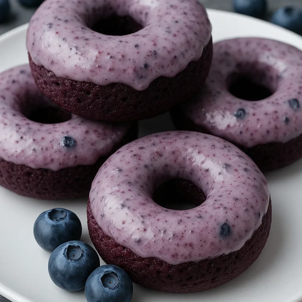 Glazed Blueberry Brownies